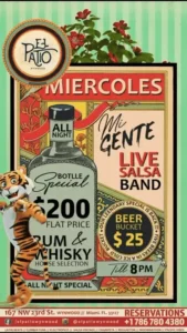Mi Gente Miercoles Wednesday EL PATIO WYNWOOD